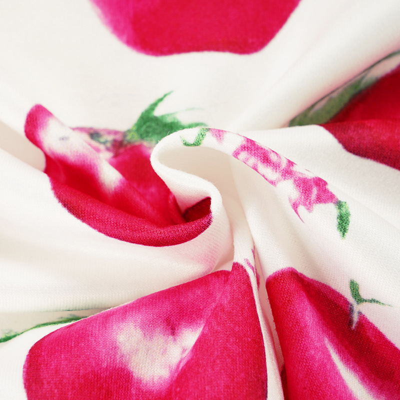 Apple Print Skirt for Holiday Casual Wear