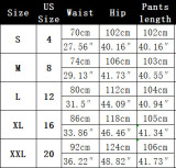Women American Style Irregular Cross Metal Buckle Wide Leg Pants
