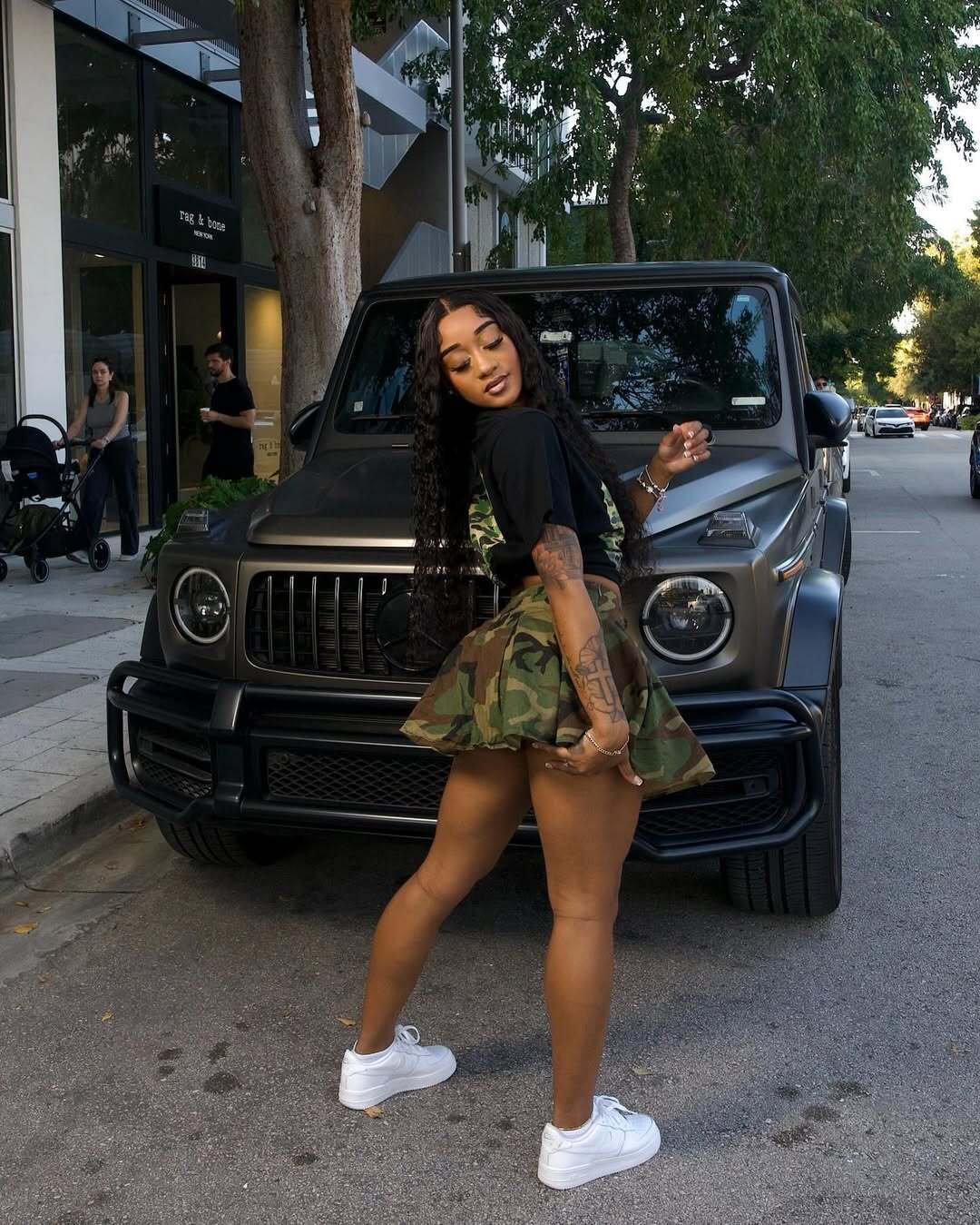 Camouflage Skirt for Summer Casual Streetwear