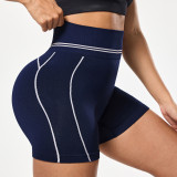 Women Yoga Wear Color Block Hot Shorts Workout Pants