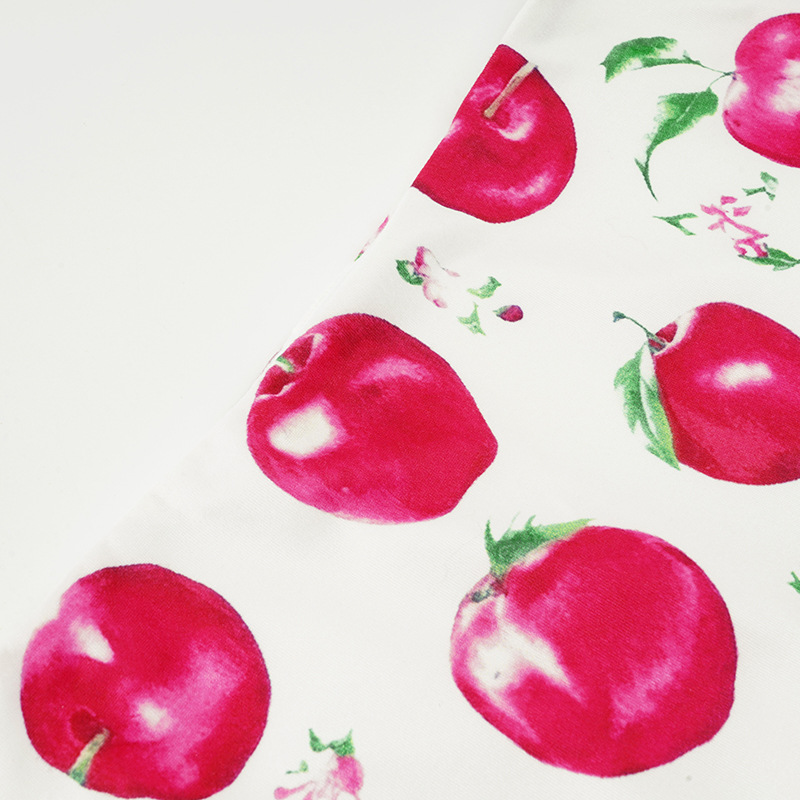 Apple Print Skirt for Holiday Casual Wear