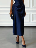 Women Ruched Sleeveless Formal Party Dress