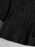 Women Off Shoulder High Stretch Slim Fit Mini Skirt Set Two-Piece Set