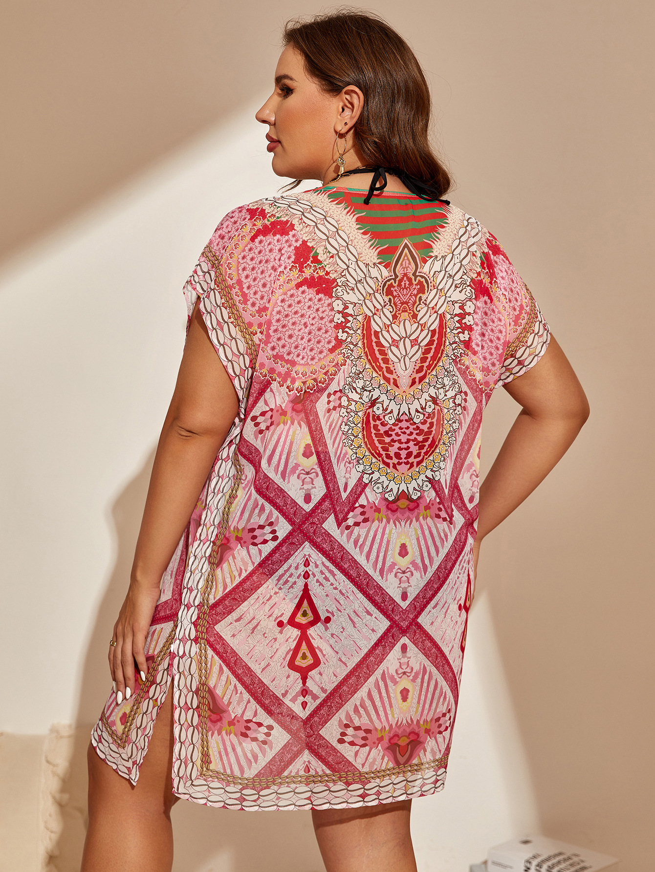 Bohemian Loose Chiffon Cover-Up for Summer Beach Casual