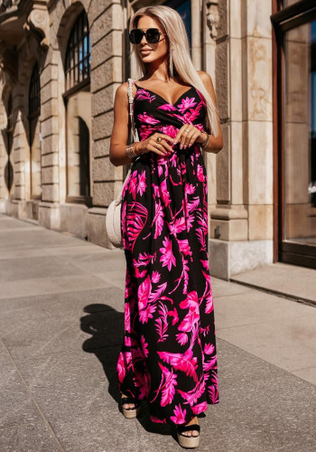 Women Printed Strap Dress