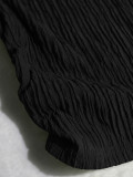 Women Off Shoulder High Stretch Slim Fit Mini Skirt Set Two-Piece Set
