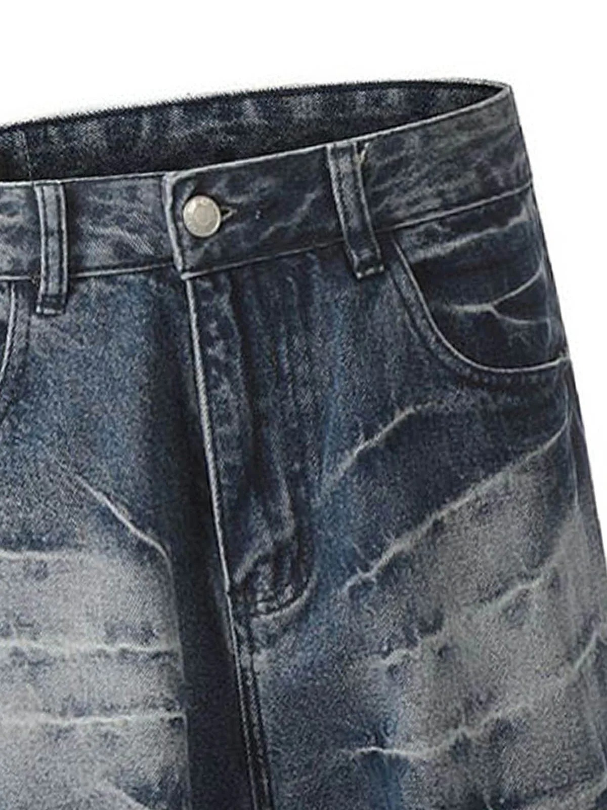 Washed Denim Jeans for Casual Streetwear