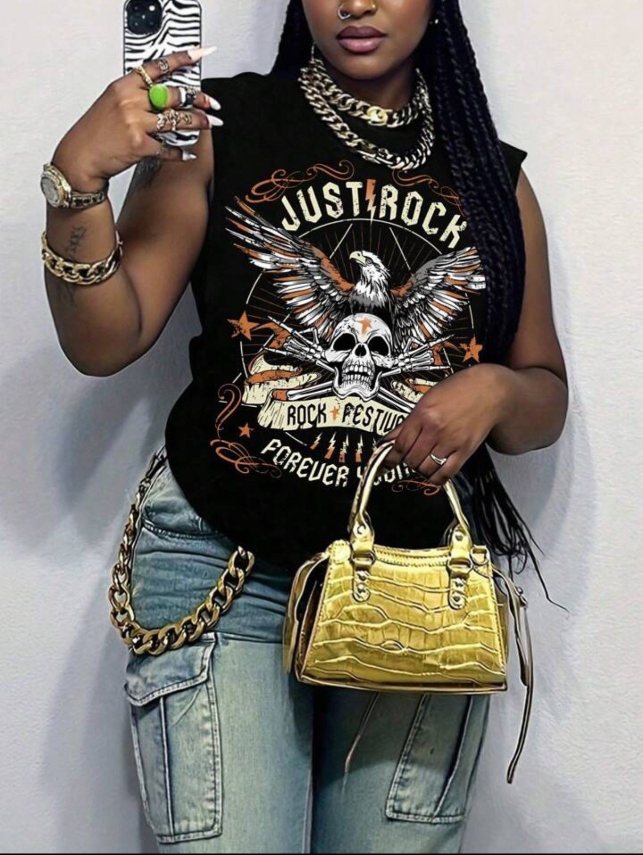 Unisex Character Printed Sleeveless T-Shirt for Summer Casual
