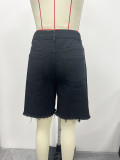 Summer Women Patchwork Loose Casual Denim Shorts