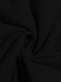 Women Casual Solid Color Hooded Short-Sleeve Drawstring Shorts Sports Two-Piece Outfit