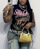 Summer Unisex Character Printed Sleeveless T-shirt
