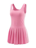 Summer Women Sleeveless Slim Fit Sports Dress