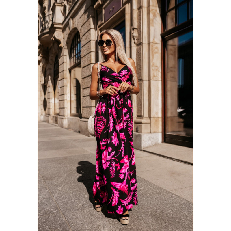 Printed Strap Dress for Casual Wear