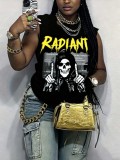 Summer Unisex Character Printed Sleeveless T-shirt