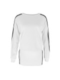 Women Casual Striped Bodycon Slim Fit Long-Sleeve Dress