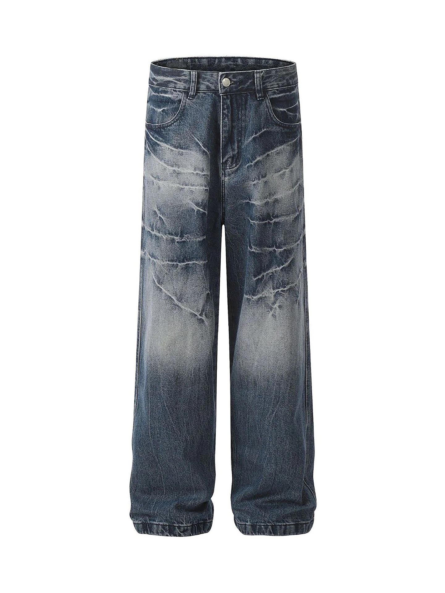 Washed Denim Jeans for Casual Streetwear