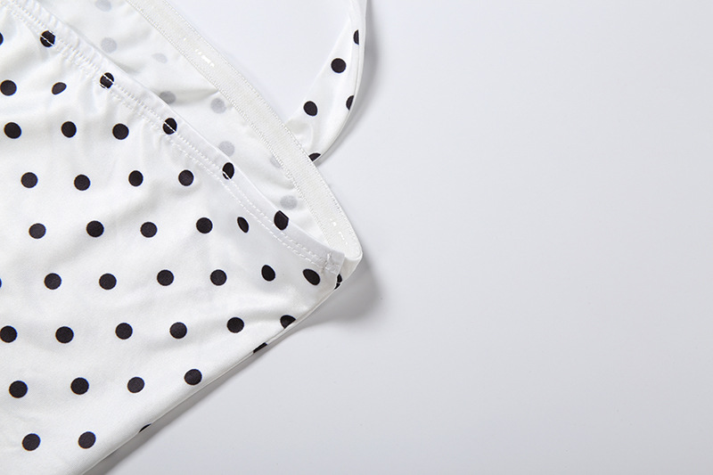 Polka Dot Halter Sleeveless Jumpsuit for Summer Events