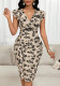 Plus Size Women Elegant Floral Print Dress
