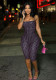 Women Summer Polka Dot Print Sleeveless Halter Neck Jumpsuit