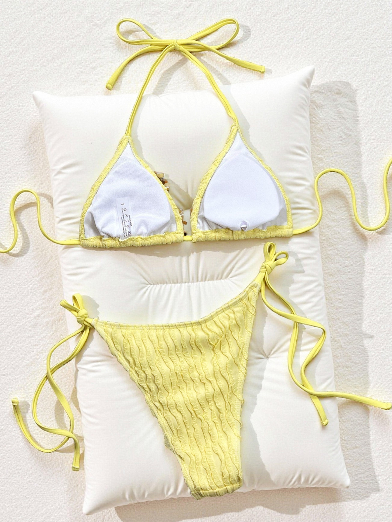 Drawstring Lace-Up Swimsuit for Beach & Pool