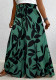 Plus Size Women Summer Printed Wide Leg Pants