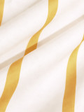 Women V Neck Stripe Summer Puff Sleeve Shirt Dress