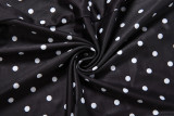 Women Summer Polka Dot Print Sleeveless Halter Neck Jumpsuit