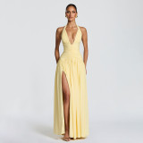 Women Elegant Halter Neck Sexy Backless Dress