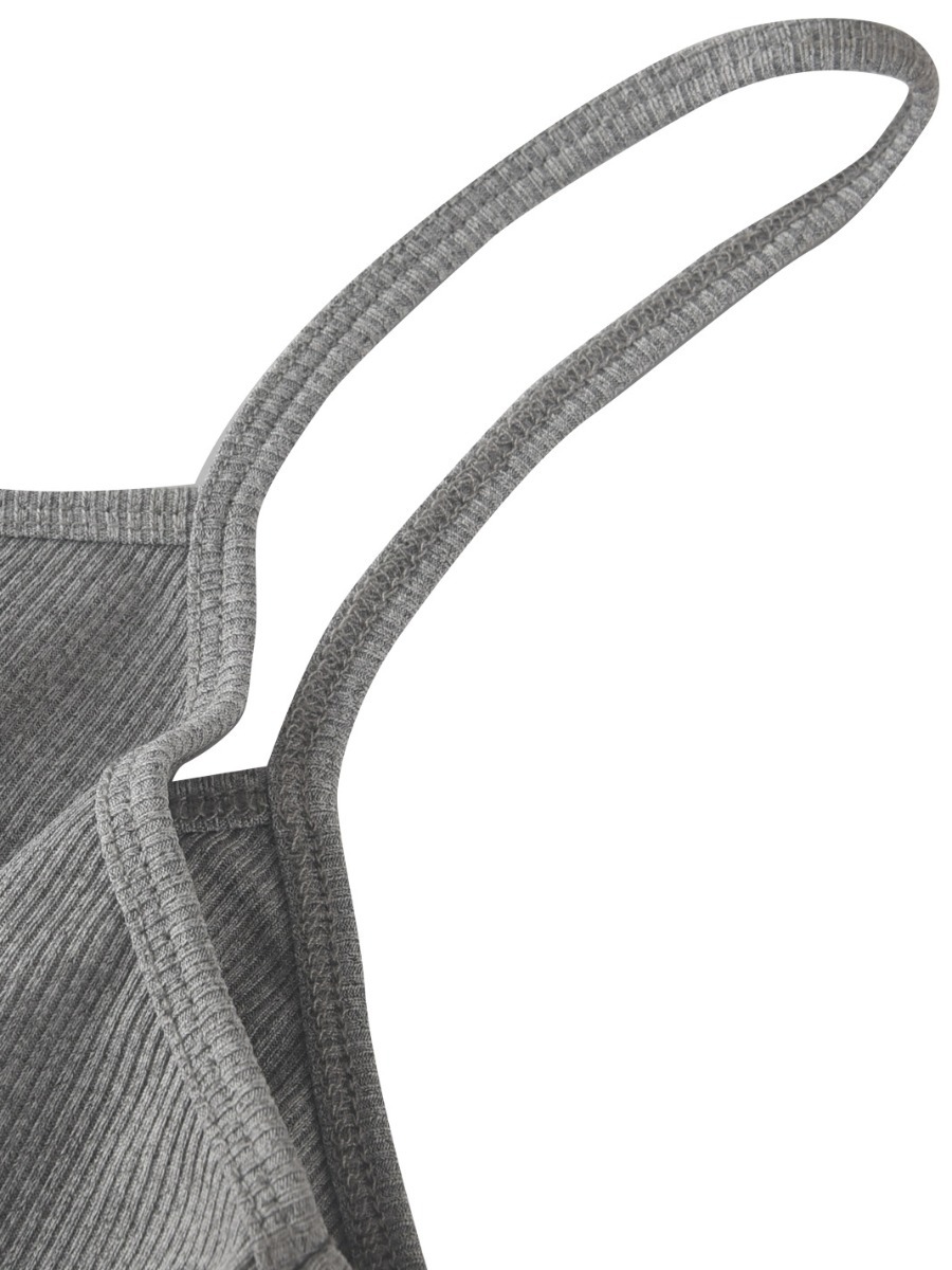 Ribbed V-Neck Camisole Jumpsuit for Casual Everyday Wear