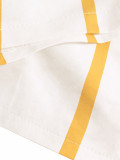 Women V Neck Stripe Summer Puff Sleeve Shirt Dress