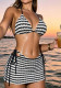 Women Sexy Lace-Up Two Pieces Swimwear