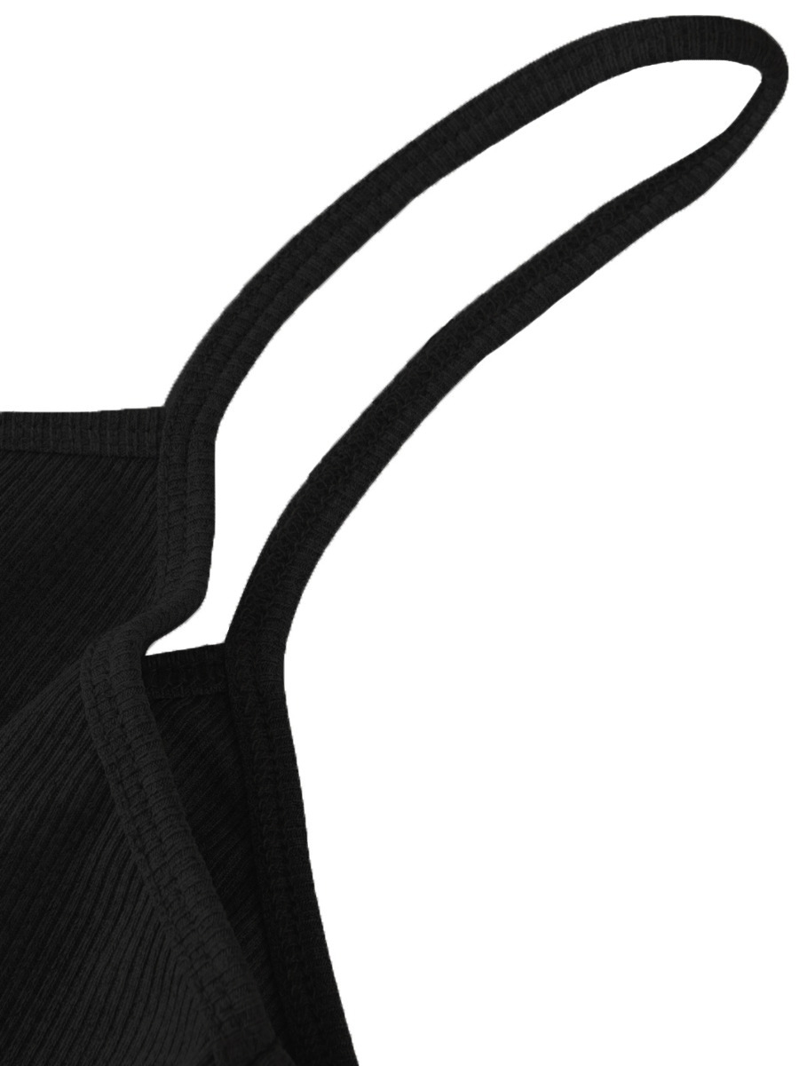 Ribbed V-Neck Camisole Jumpsuit for Casual Everyday Wear