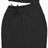 Women Sexy Strapless Low Back Bodycon Dress