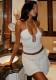 Women Casual Fashion Solid Strapless Mini Skirt Set