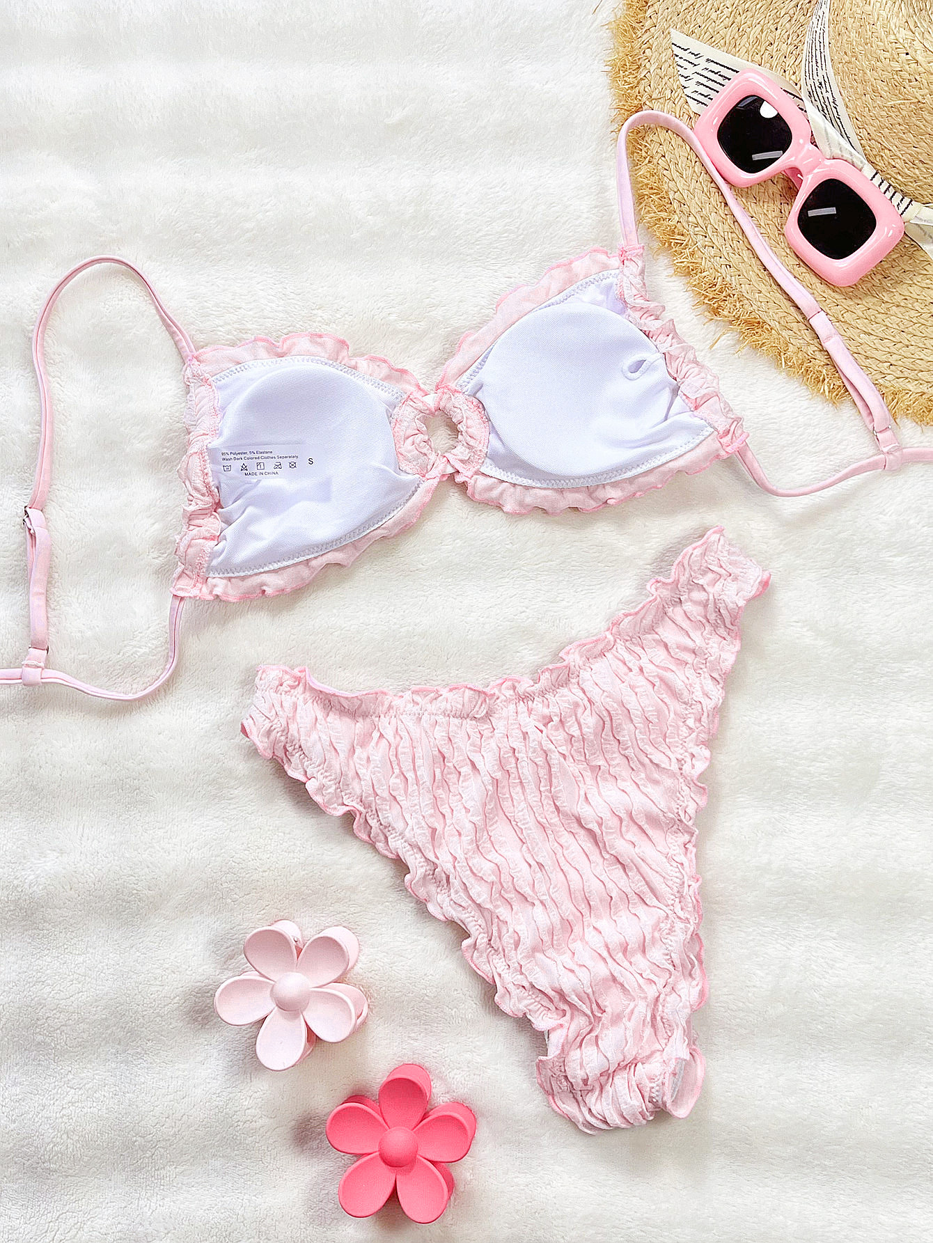 Lace Two-Piece Bikini Swimsuit for Summer Beachwear