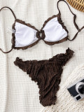 Women Summer Lace Bikini Beach Swimwear Two Pieces