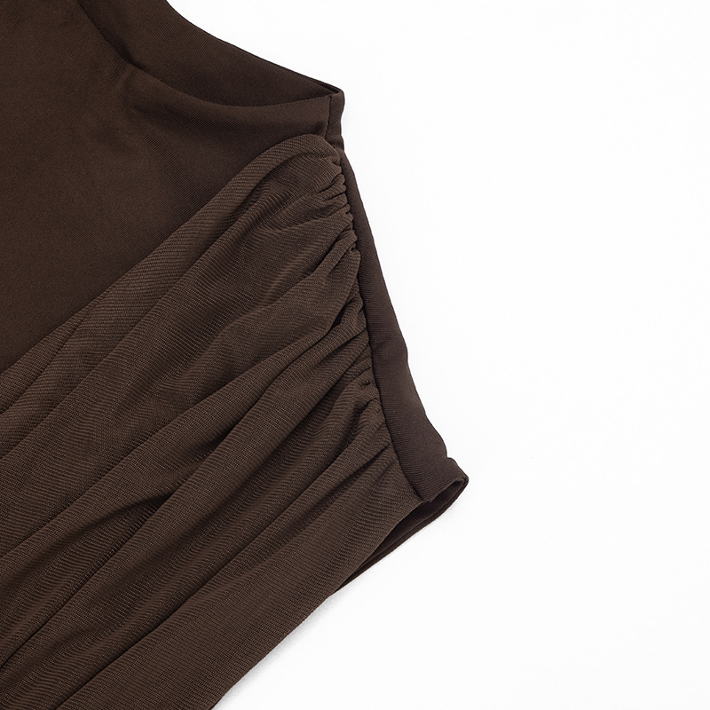 Sleeveless Irregular Ribbon Backless Dress for Summer Casual
