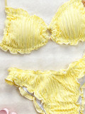 Women Summer Lace Bikini Beach Swimwear Two Pieces
