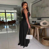 Women Slim Waist Low Back Slash Shoulder Bodycon Dress