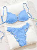 Women Summer Lace Bikini Beach Swimwear Two Pieces