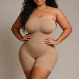 Women Plus Size Strapless One-Piece Seamless Fitness Yoga Romper