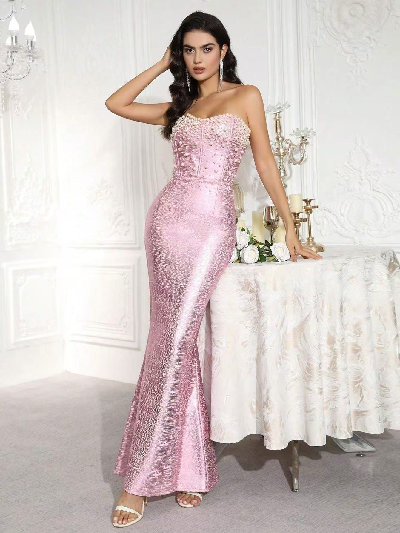 Hollow-Out Open Waist Sleeveless Bodycon Dress for Clubwear