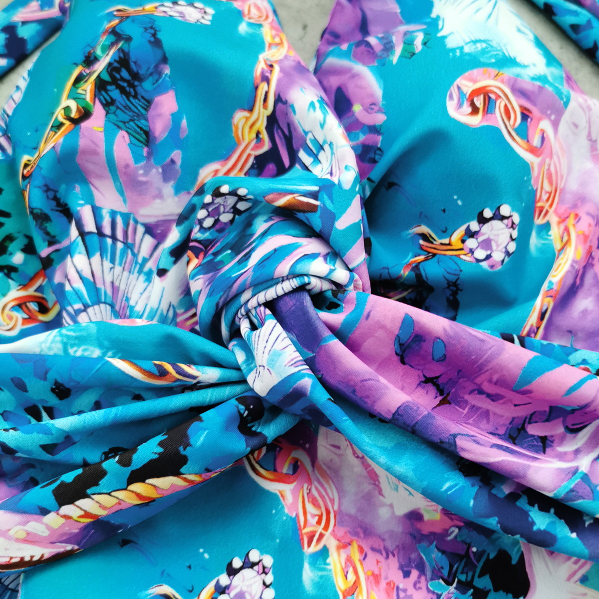 Printed Short Sleeve Dress for Spring/Summer Holidays