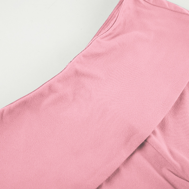 High-Waist Rolled Stretch Denim Shorts for Summer