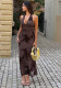 Women Spring Summer Elegant Mesh Bodycon Dress