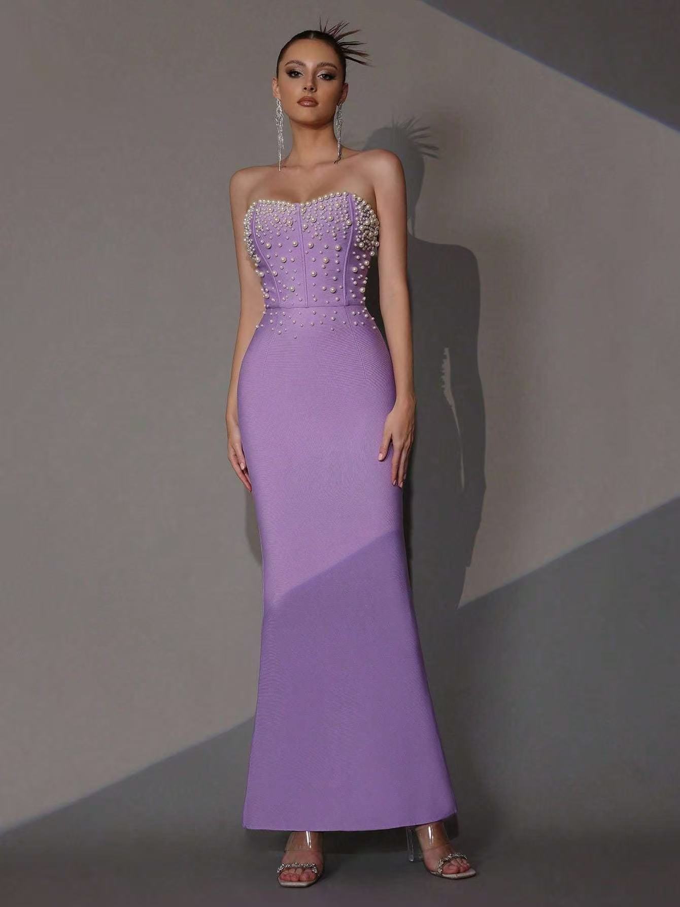 Hollow-Out Open Waist Sleeveless Bodycon Dress for Clubwear