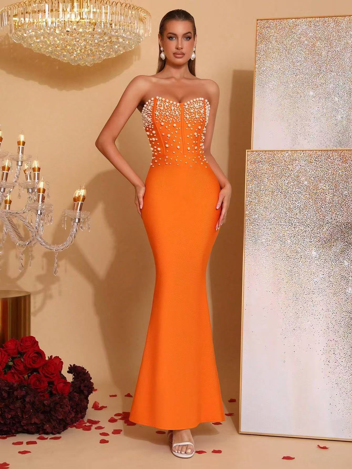 Hollow-Out Open Waist Sleeveless Bodycon Dress for Clubwear