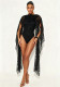 Women Lace Ruffle Tie Backless Bodysuit