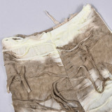 Summer Women's Fashion Street Style Ripped Fringe Casual Long Pants