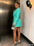Women's Fashion Rhinestone Blazer Short Suit
